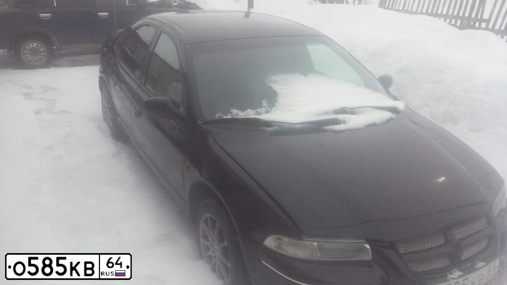 Фото автомобиля CHRYSLER STRATUS, 1995 — госномер В098ВР164. Цвет: ЧЕРНЫЙ