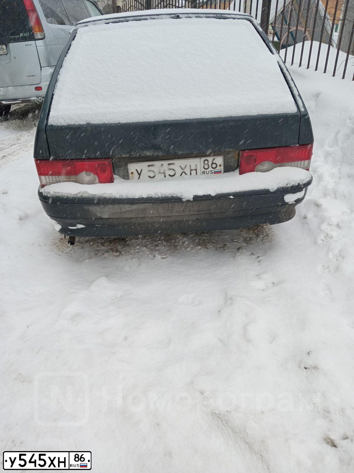 Фото автомобиля LADA 2114 SAMARA, 2007 — госномер У545ХН86. Цвет: ГРАФИТОВЫЙ МЕТАЛЛИК