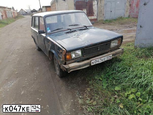 Фото автомобиля LADA 2104, 1997 — госномер К047КЕ124. Цвет: ЗЕЛЕНЫЙ