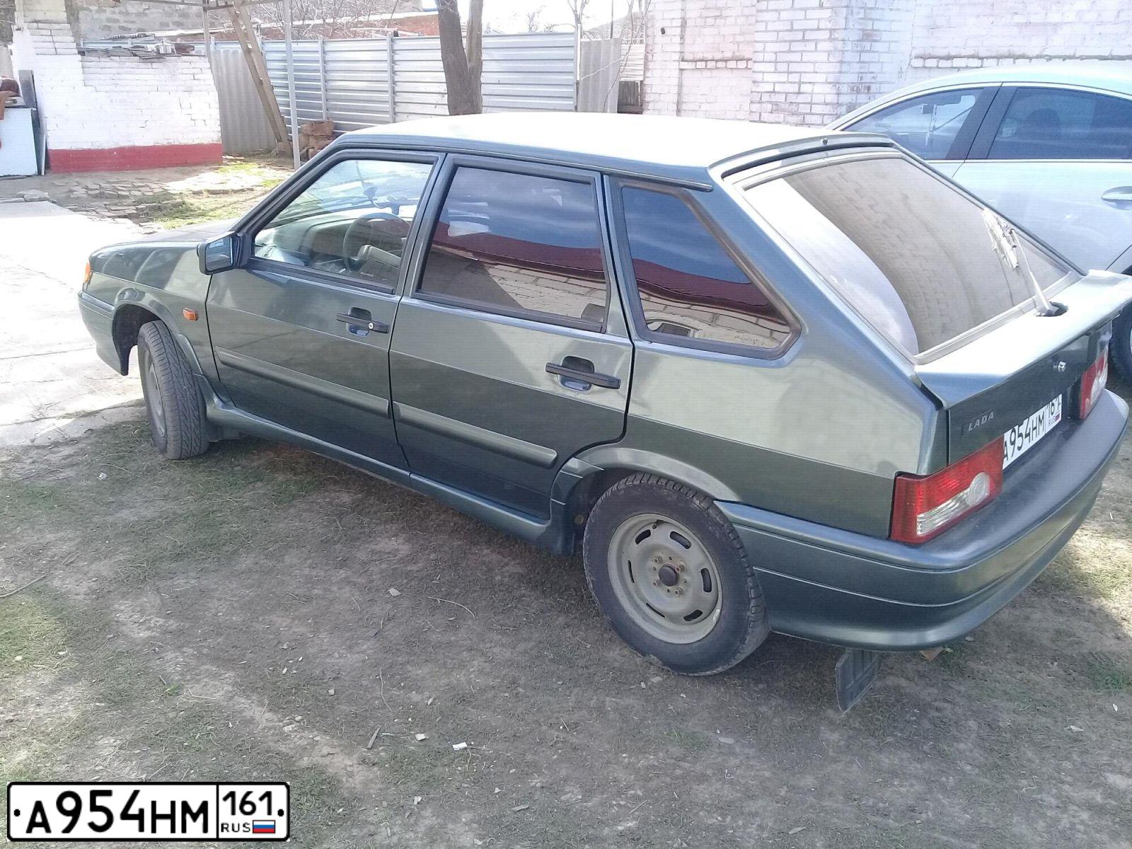 Фото автомобиля LADA 2114 SAMARA, 2011 — госномер В500ВВ61. Цвет: СЕРО-СИНЕ-ЗЕЛЕНЫЙ