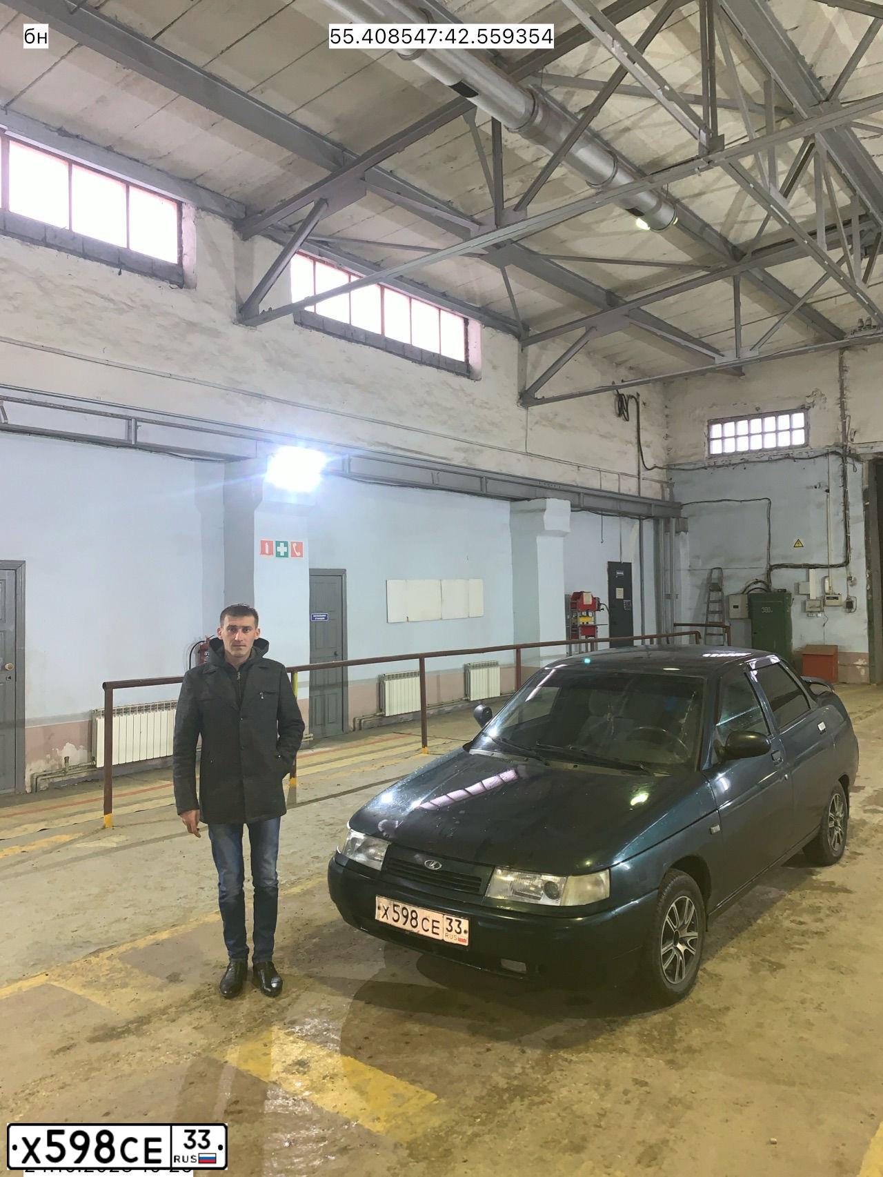 Фото автомобиля LADA 2110, 2007 — госномер У649АР152. Цвет: Темно-зеленый