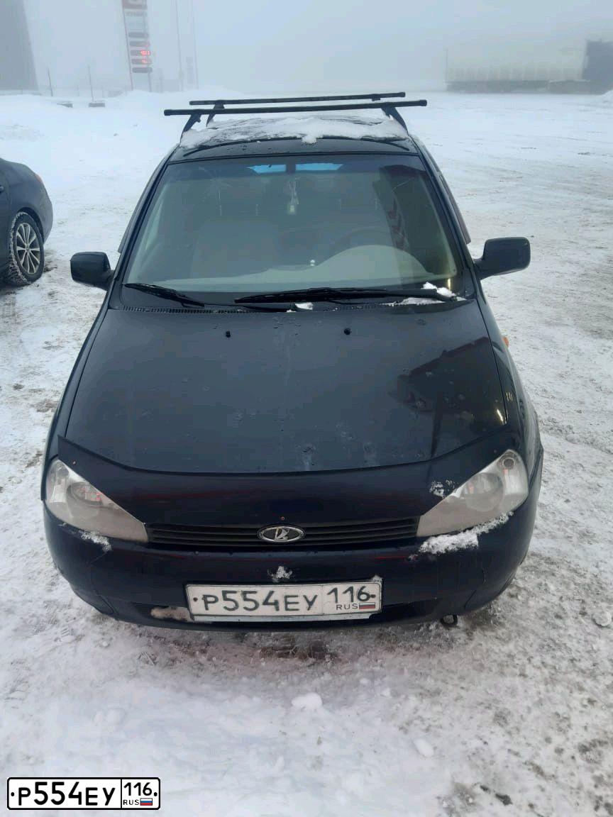 Фото автомобиля LADA 1119 KALINA, 2011 — госномер В724МА702. Цвет: Сине-Черный