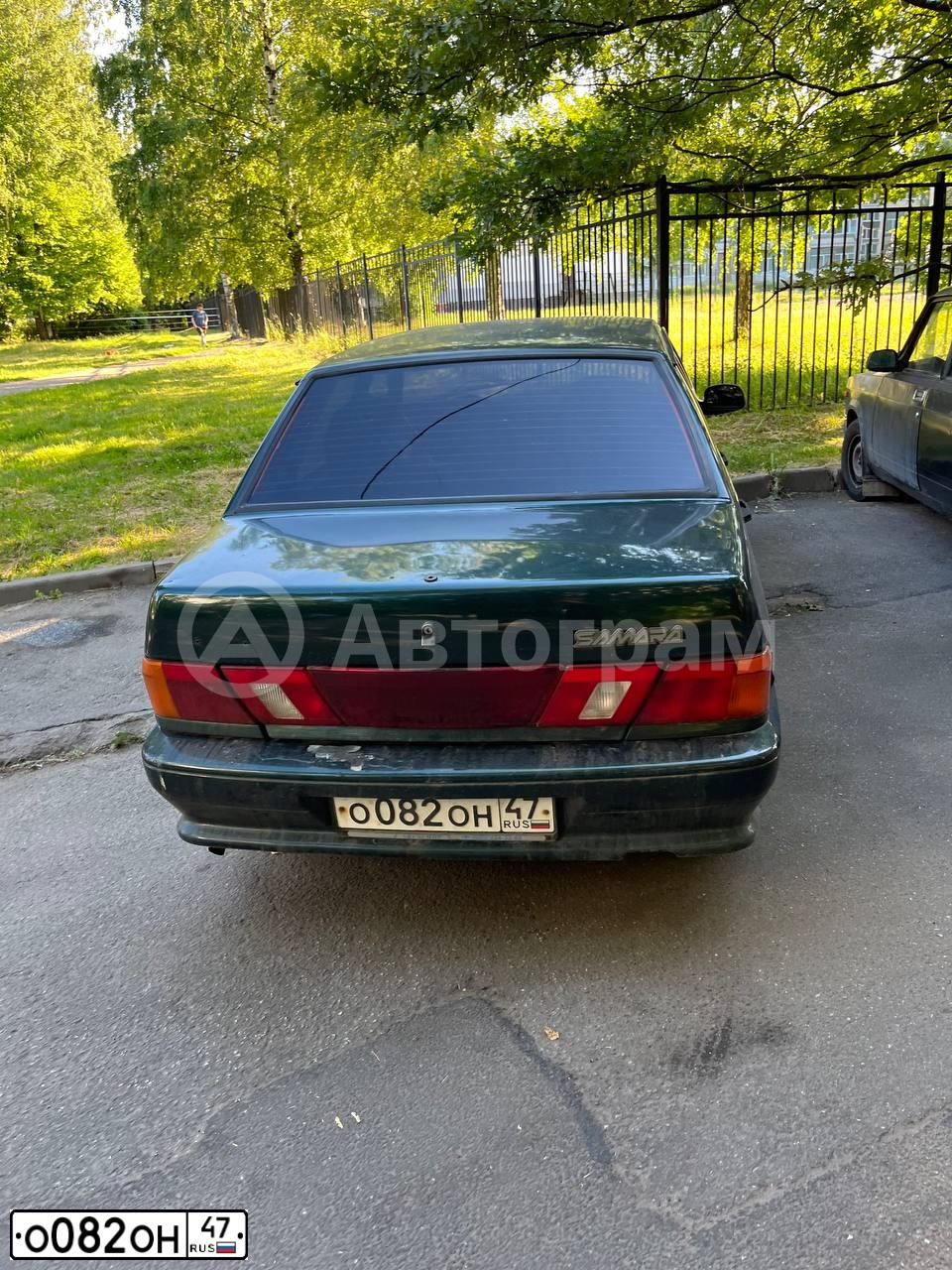 Фото автомобиля LADA 2115 SAMARA, 2004 — госномер О082ОН47. Цвет: Темно-зеленый