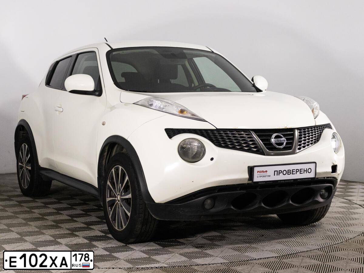 Фото автомобиля NISSAN JUKE, 2011 — госномер М267ТК35. Цвет: Белый