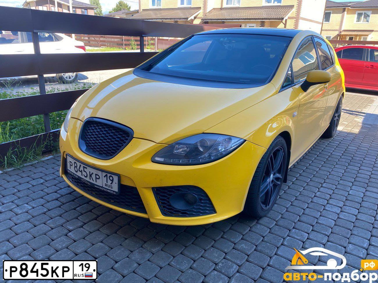 Фото автомобиля SEAT LEON, 2008 — госномер А298СА51. Цвет: ЖЕЛТЫЙ
