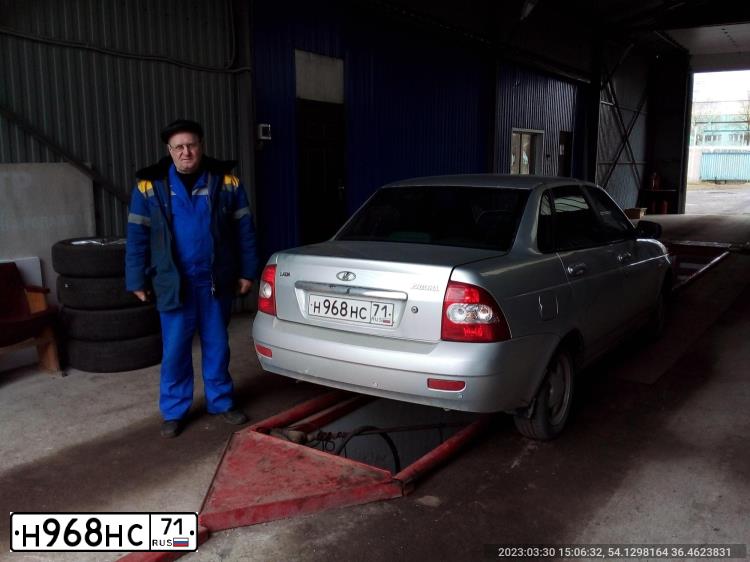 Фото автомобиля LADA 2170 PRIORA, 2008 — госномер У507РР71