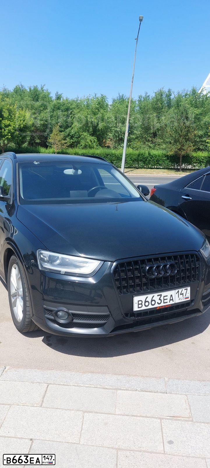 Фото автомобиля AUDI Q3, 2012 — госномер В663ЕА147. Цвет: ЧЕРНЫЙ