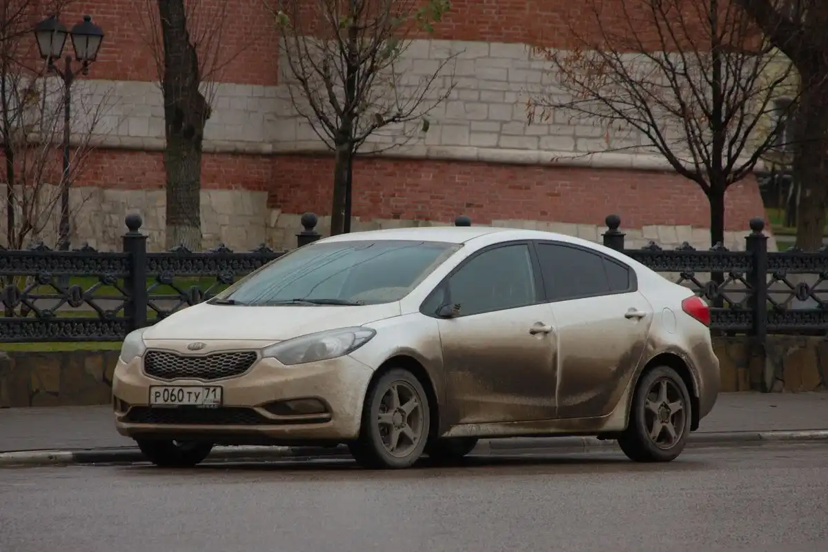 Фото автомобиля KIA CERATO, 2015 — госномер О804ТУ71. Цвет: Белый