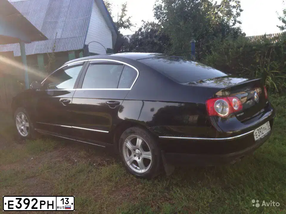 Фото автомобиля VOLKSWAGEN PASSAT, 2005 — госномер К863ТУ13. Цвет: ЧЕРНЫЙ