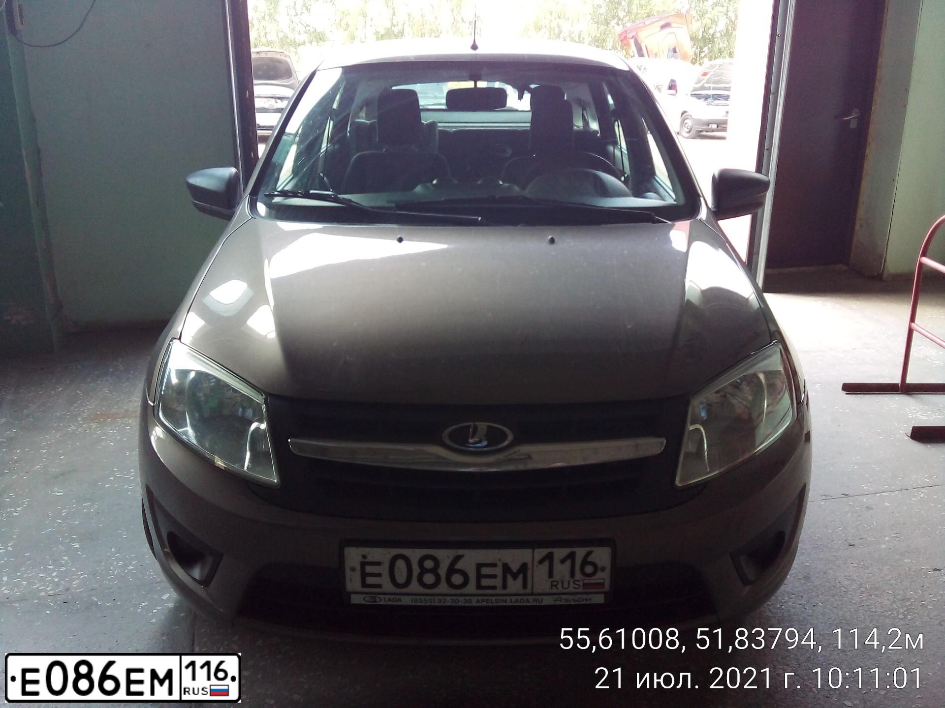 Фото автомобиля UAZ 3163 PATRIOT, 2014 — госномер Е086ЕМ116. Цвет: ЧЕРНЫЙ