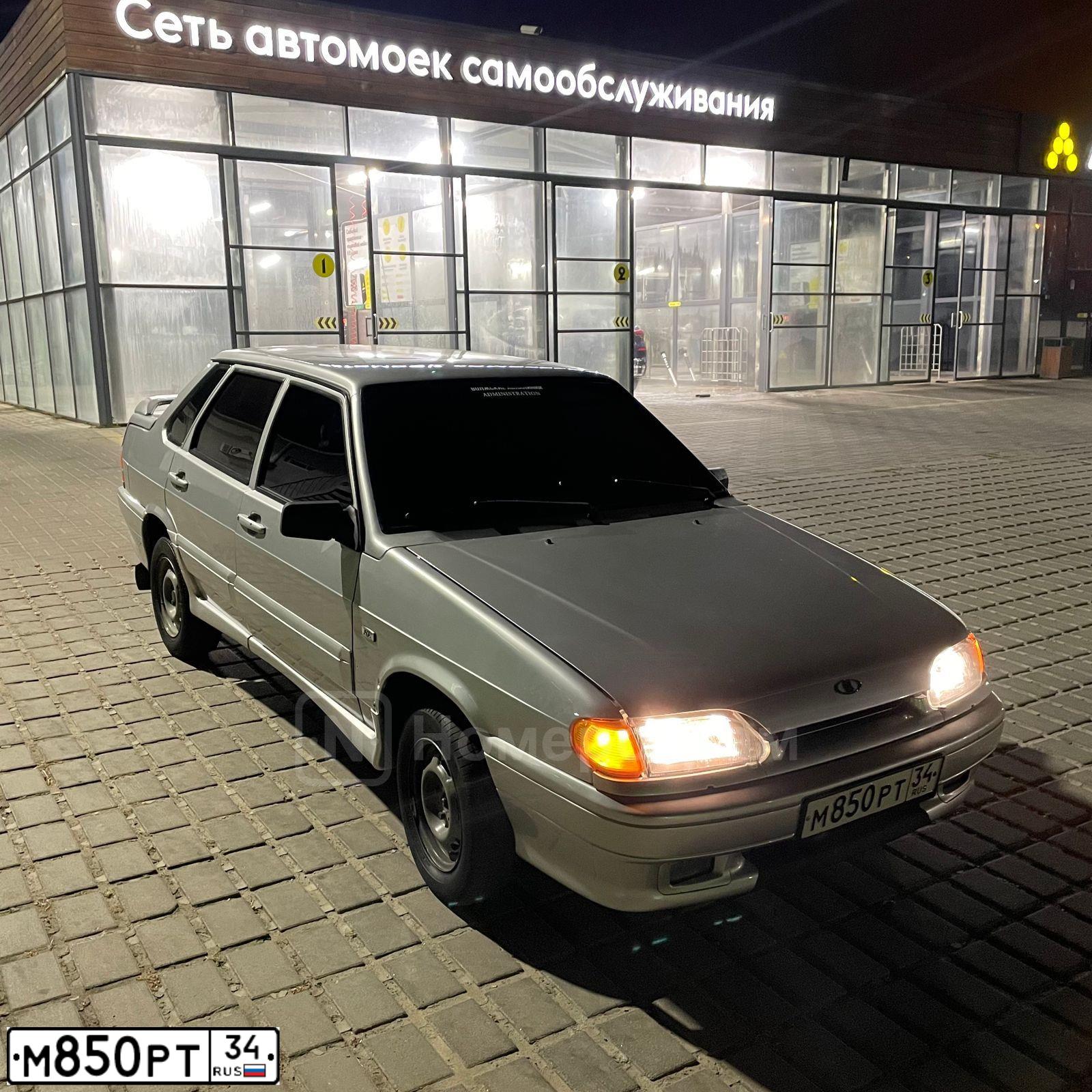 Фото автомобиля LADA 2115, 2004 — госномер О525МВ134. Цвет: Светло-Серебристый металлик