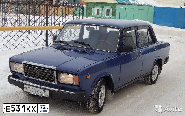 Фото автомобиля LADA 2107, 2006 — госномер Е531КУ72. Цвет: СИНИЙ