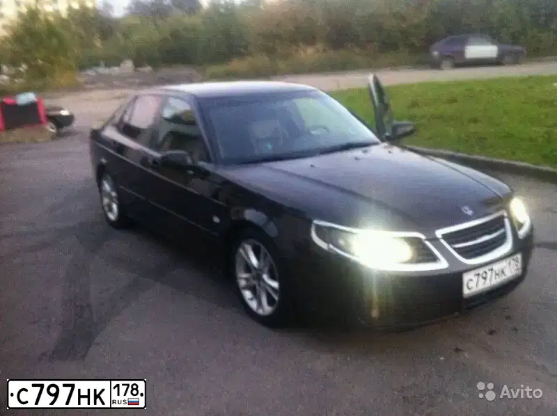 Фото автомобиля SAAB 9-5, 2005 — госномер М434УО198. Цвет: ЧЕРНЫЙ