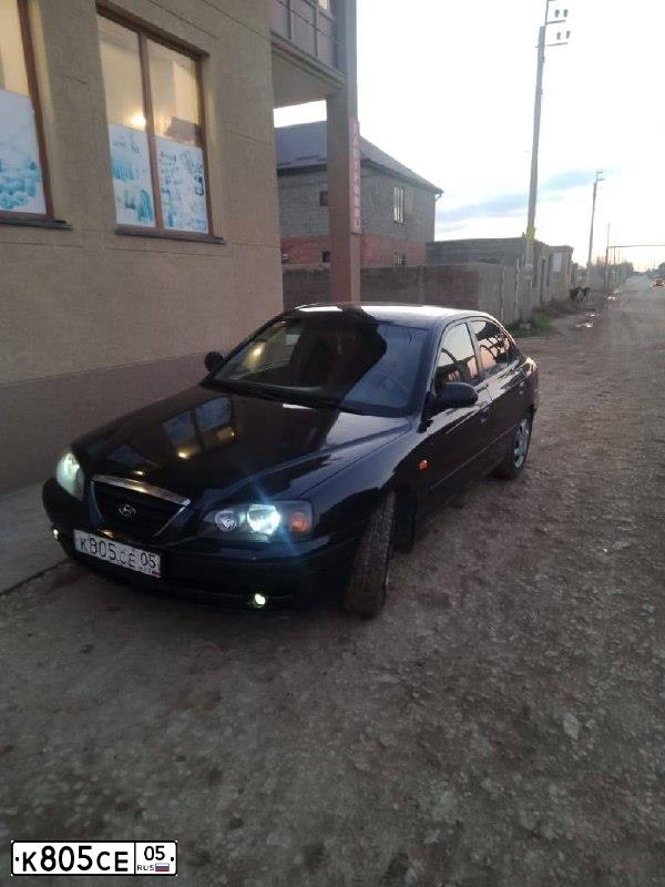 Фото автомобиля TAGAZ ELANTRA XD, 2009 — госномер К805СЕ05. Цвет: ЧЕРНЫЙ