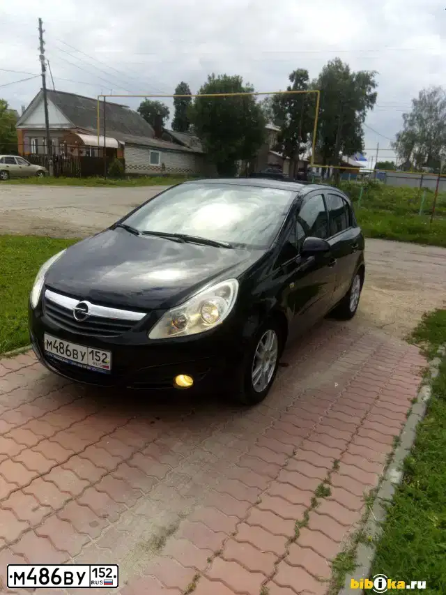Фото автомобиля OPEL CORSA, 2007 — госномер М486ВУ152. Цвет: ЧЕРНЫЙ
