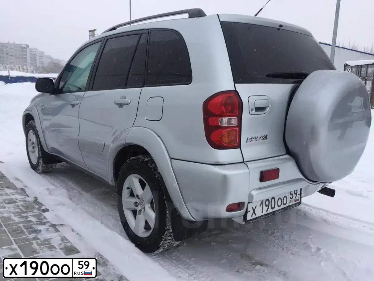 Фото автомобиля TOYOTA RAV4, 2004 — госномер Х189НС59. Цвет: СЕРЕБРИСТЫЙ