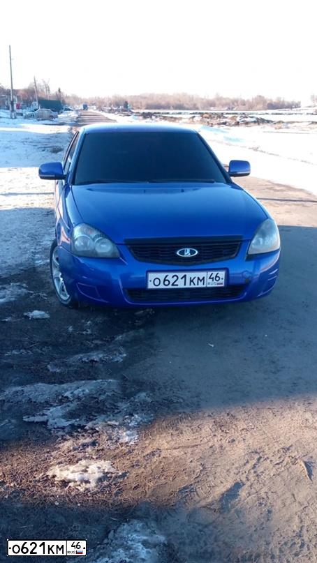 Фото автомобиля LADA PRIORA, 2008 — госномер Х882УО124. Цвет: синий