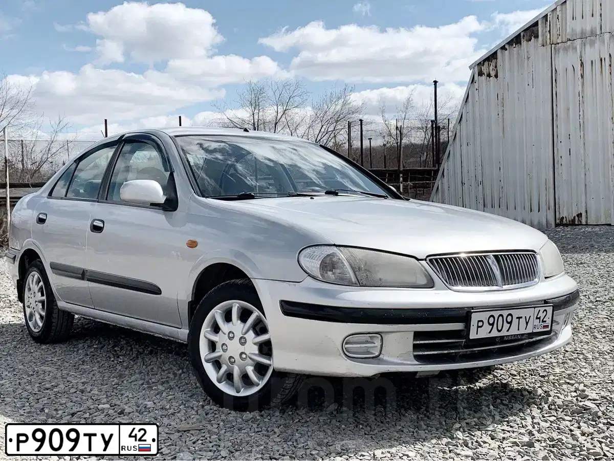 Фото автомобиля NISSAN ALMERA, 2002 — госномер А554ХУ155. Цвет: СЕРЫЙ