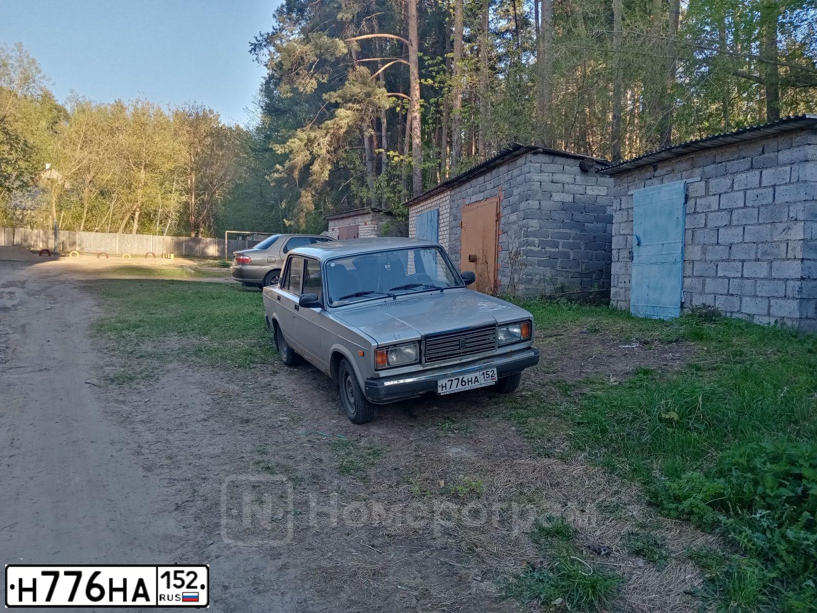 Фото автомобиля LADA 2107, 2010 — госномер Н776НА152. Цвет: СВЕТЛО-СЕРЕБРИСТЫЙ  МЕТАЛЛИК