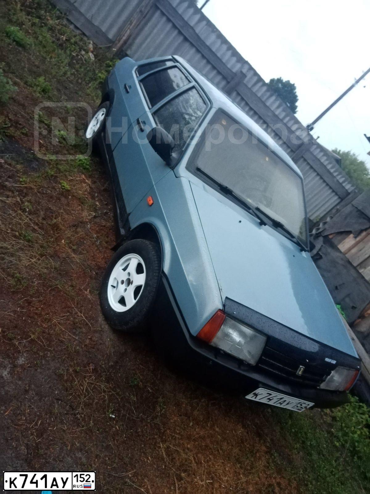 Фото автомобиля LADA 21099, 2002 — госномер Н249ТА73. Цвет: СЕРО-ГОЛУБОЙ