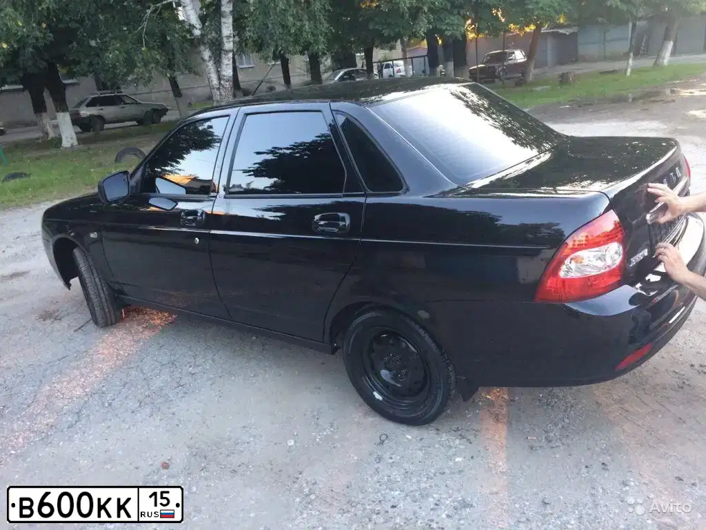 Фото автомобиля LADA 2170 PRIORA, 2016 — госномер Н360ТТ15. Цвет: ЧЕРНЫЙ