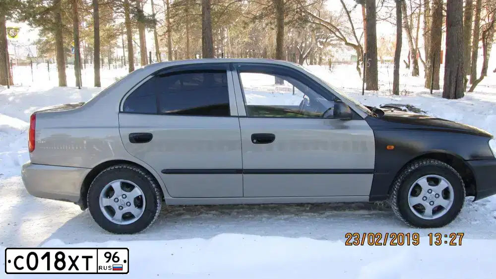 Фото автомобиля TAGAZ ACCENT, 2008 — госномер М321АС196. Цвет: БЕЖЕВЫЙ