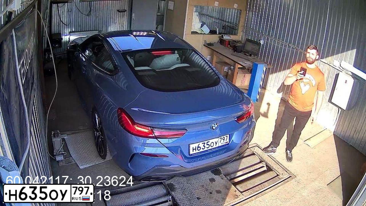 Фото автомобиля BMW W SERIE 8, 2019 — госномер С525ВК198. Цвет: синий