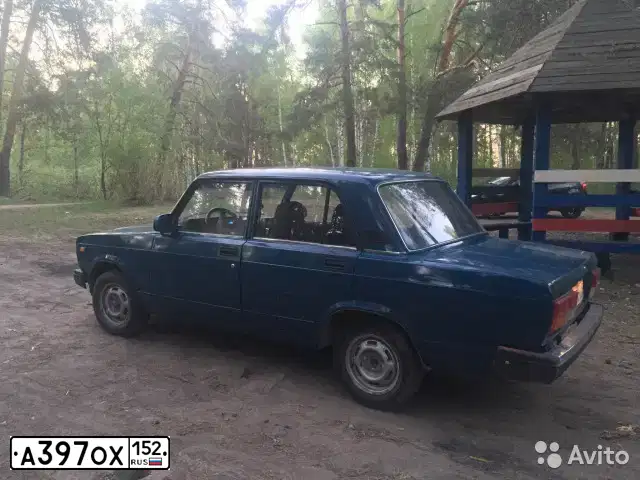 Фото автомобиля LADA 2107, 2009 — госномер А397ОХ152. Цвет: сине-зеленый
