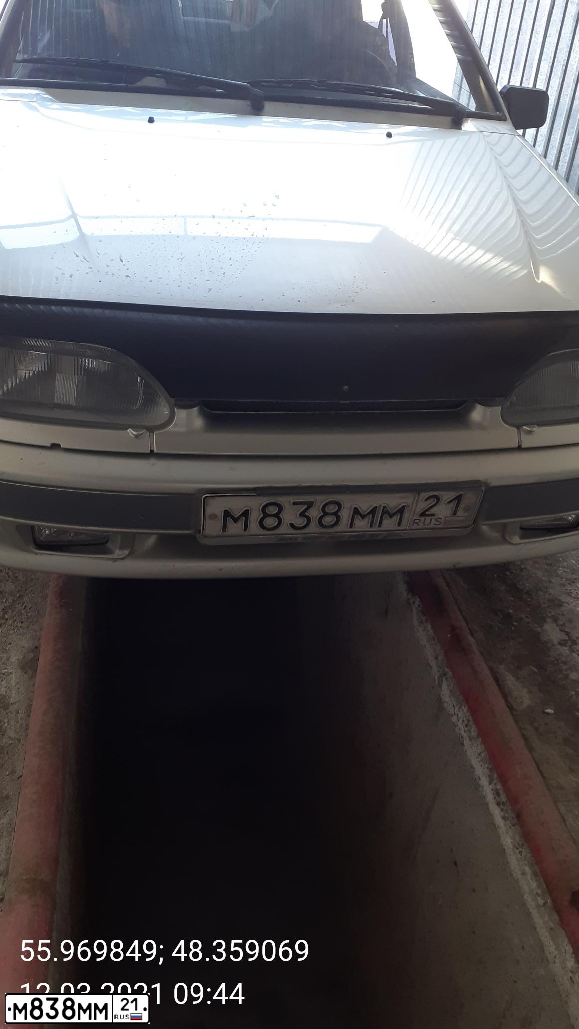 Фото автомобиля LADA 2115 SAMARA, 2006 — госномер М838ММ12. Цвет: СЕРЕБРИСТО-БЕЖЕВЫЙ