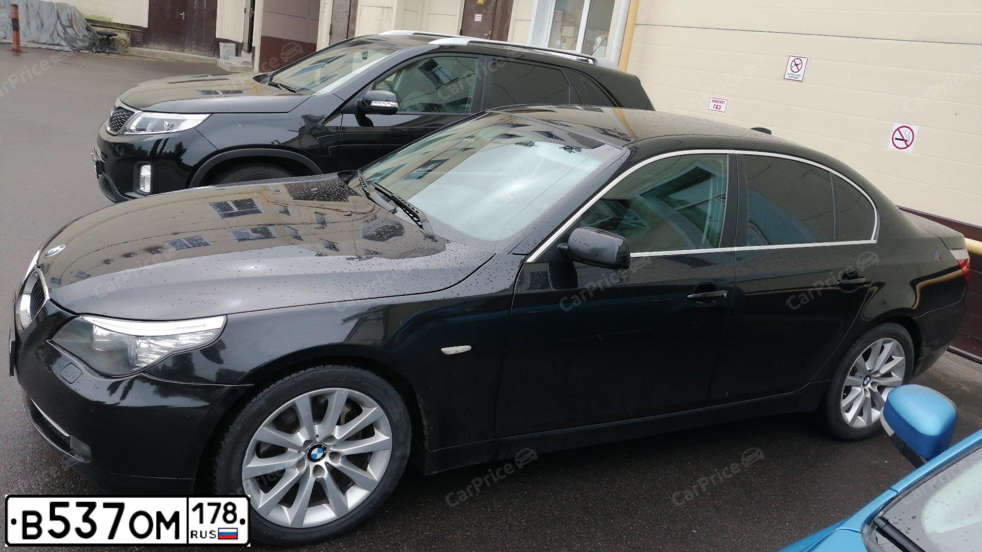 Фото автомобиля BMW SERIE 5, 2009 — госномер В537ОМ178. Цвет: ЧЕРНЫЙ