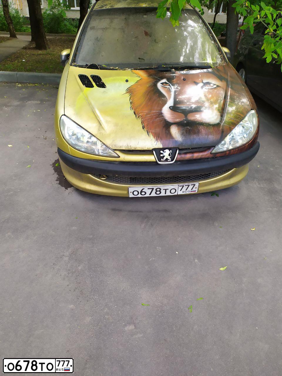 Фото автомобиля PEUGEOT 206, 2004 — госномер Е889СА90. Цвет: ЖЁЛТЫЙ