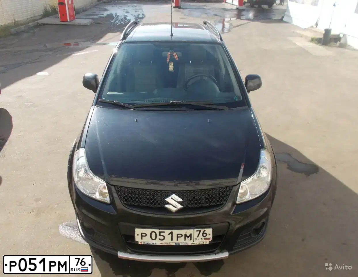 Фото автомобиля SUZUKI SX 4, 2010 — госномер А986РО37. Цвет: ЧЕРНЫЙ
