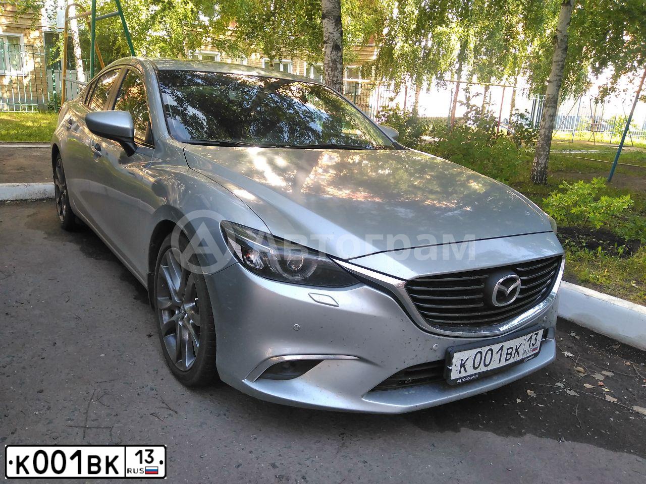 Фото автомобиля MAZDA CX-9, 2008 — госномер К820НЕ13. Цвет: ЧЕРНЫЙ