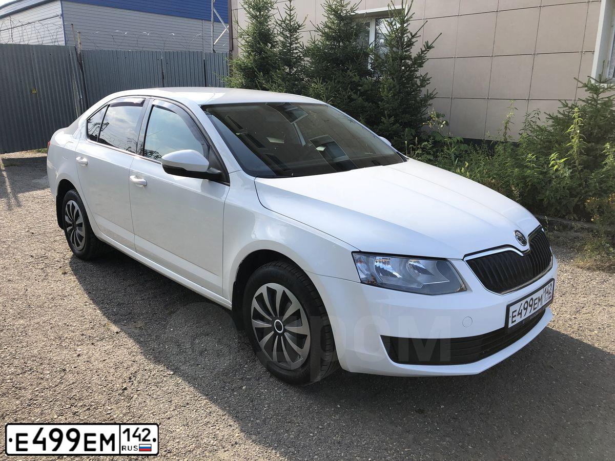 Фото автомобиля SKODA OCTAVIA, 2014 — госномер У697КН142. Цвет: Белый