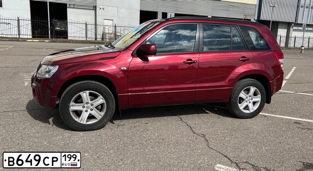 Фото автомобиля SUZUKI /GRAND/ VITARA, 2006 — госномер К610ЕУ136. Цвет: ВИШНЕВЫЙ