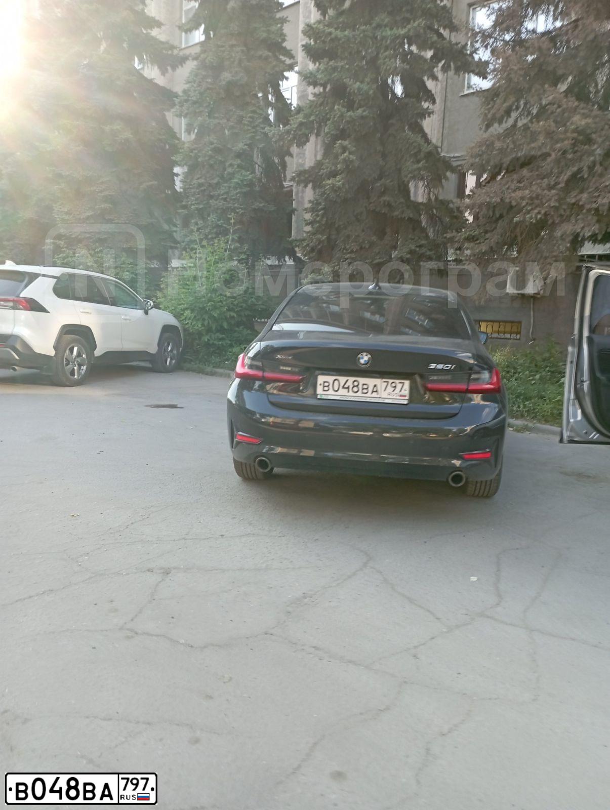 Фото автомобиля BMW SERIE 3, 2019 — госномер В048ВА797. Цвет: ЧЕРНЫЙ