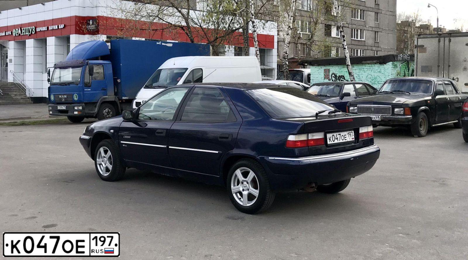 Фото автомобиля CITROEN XANTIA, 2001 — госномер В091ТО33. Цвет: синий