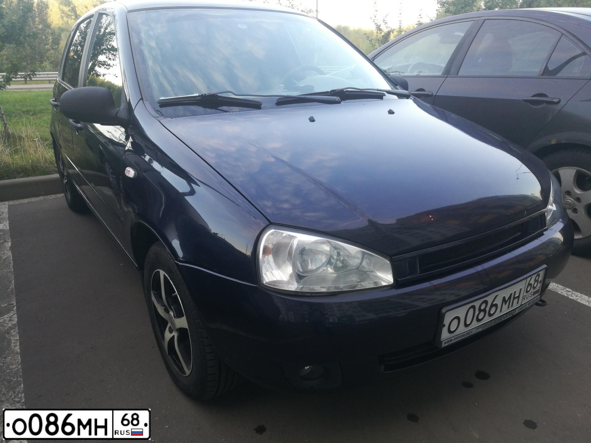 Фото автомобиля LADA 1119 KALINA, 2010 — госномер В391НТ797. Цвет: Темный Сине-Фиолетовый