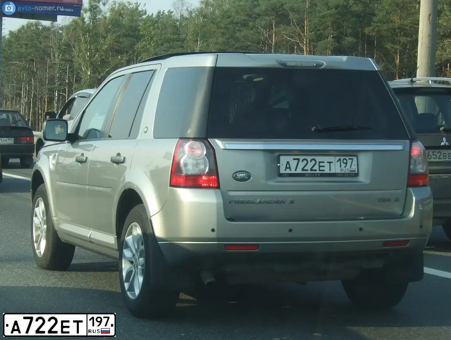 Фото автомобиля LANDROVER FREELANDER, 2010 — госномер А722ЕТ197. Цвет: СЕРЫЙ
