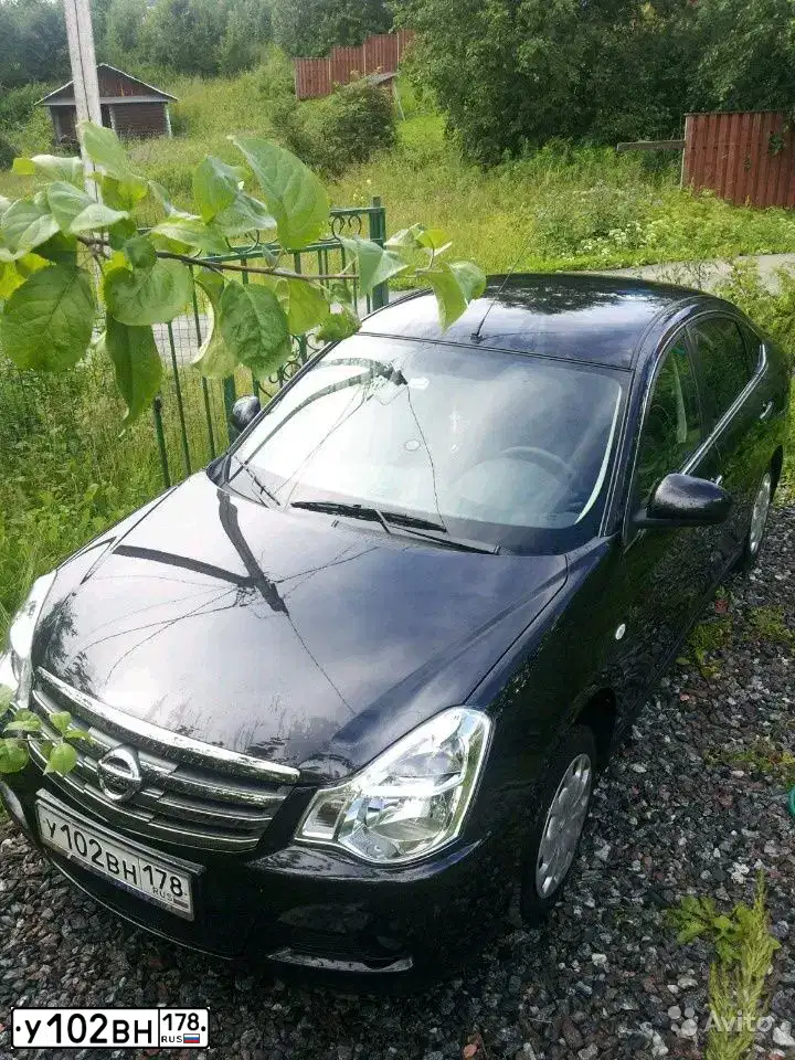 Фото автомобиля NISSAN ALMERA /AVTOVAZ/, 2015 — госномер У102ВН178. Цвет: ЧЕРНЫЙ