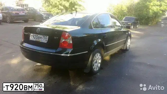 Фото автомобиля VOLKSWAGEN PASSAT, 2002 — госномер М659РМ777. Цвет: ЧЕРНЫЙ