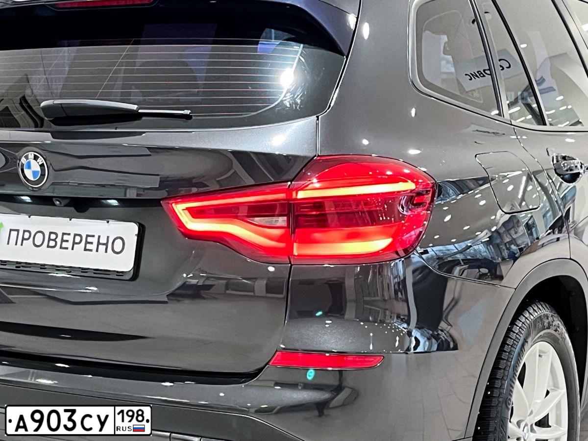 Фото автомобиля BMW X3, 2018 — госномер В146ВМ550. Цвет: ТЕМНО-СЕРЫЙ