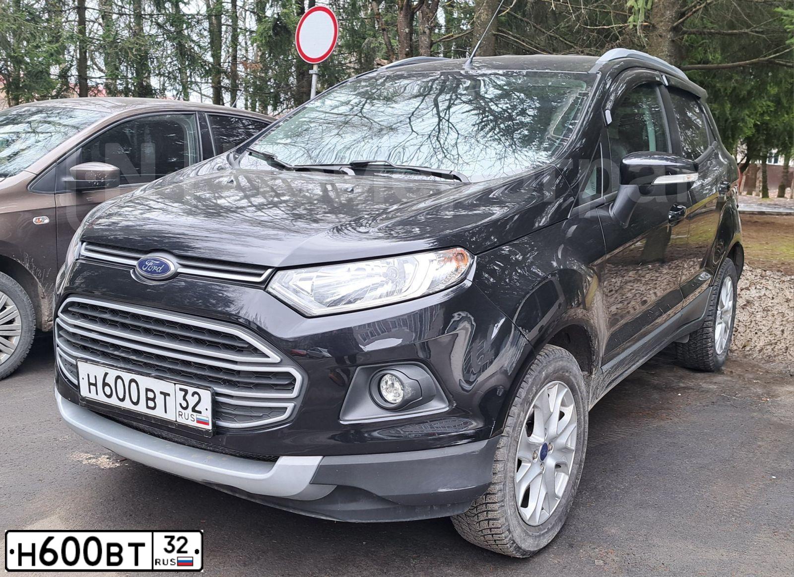 Фото автомобиля FORD ECOSPORT, 2016 — госномер Н600ВТ32. Цвет: ЧЕРНЫЙ