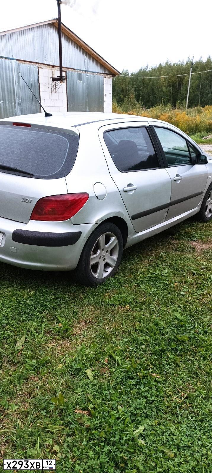 Фото автомобиля PEUGEOT 307, 2003 — госномер Х293ХВ12. Цвет: СЕРЕБРИСТЫЙ