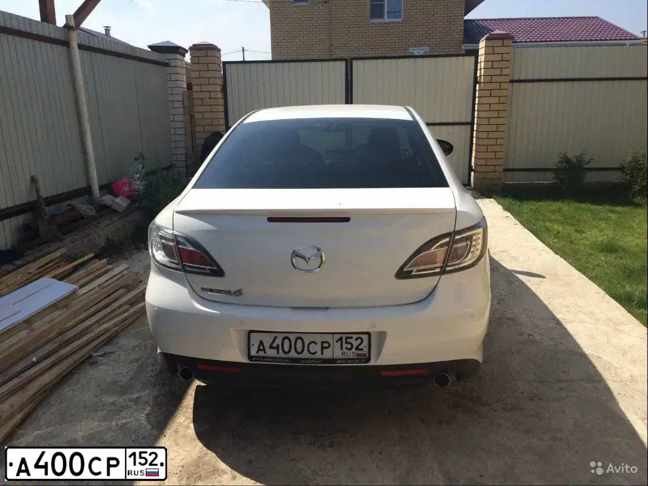 Фото автомобиля MAZDA 6, 2008 — госномер Р577РЕ152. Цвет: БЕЛЫЙ