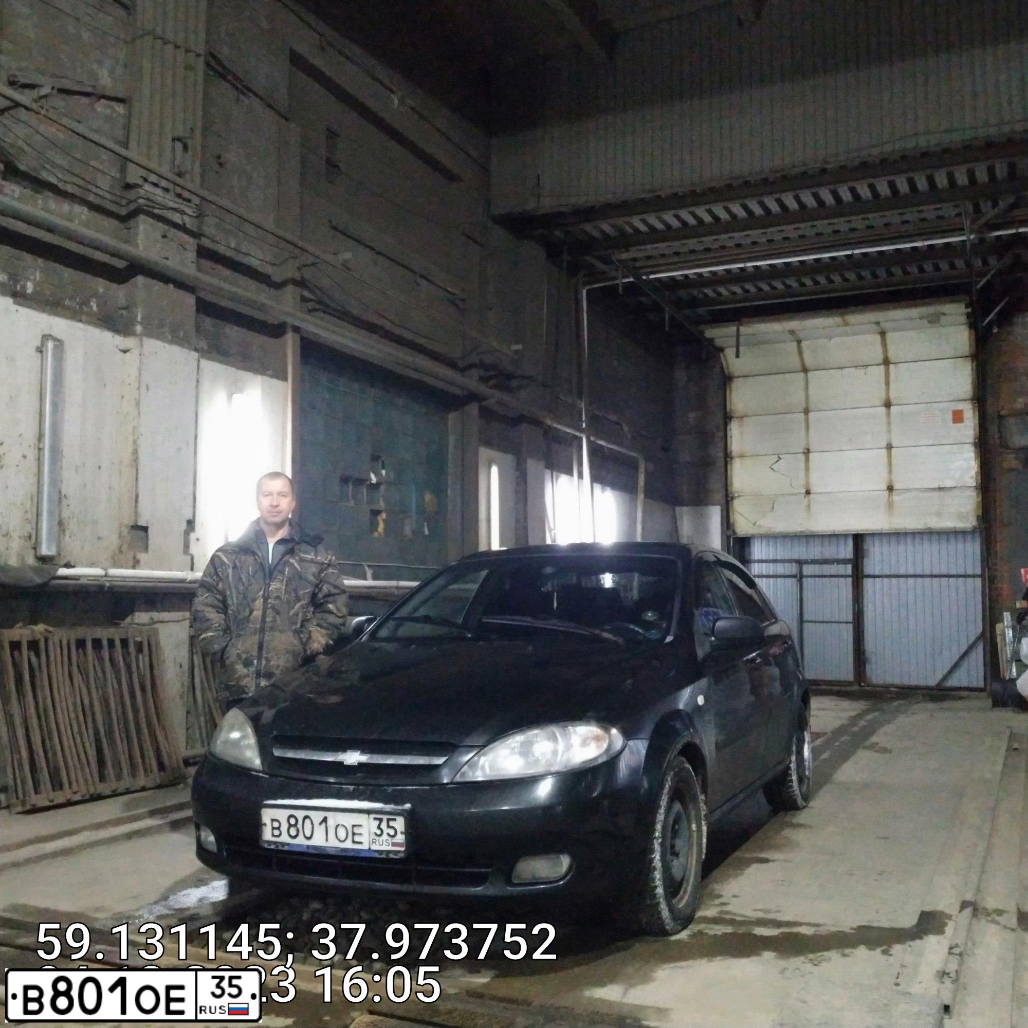 Фото автомобиля CHEVROLET T LACETTI, 2007 — госномер В801ОЕ35. Цвет: ЧЕРНЫЙ