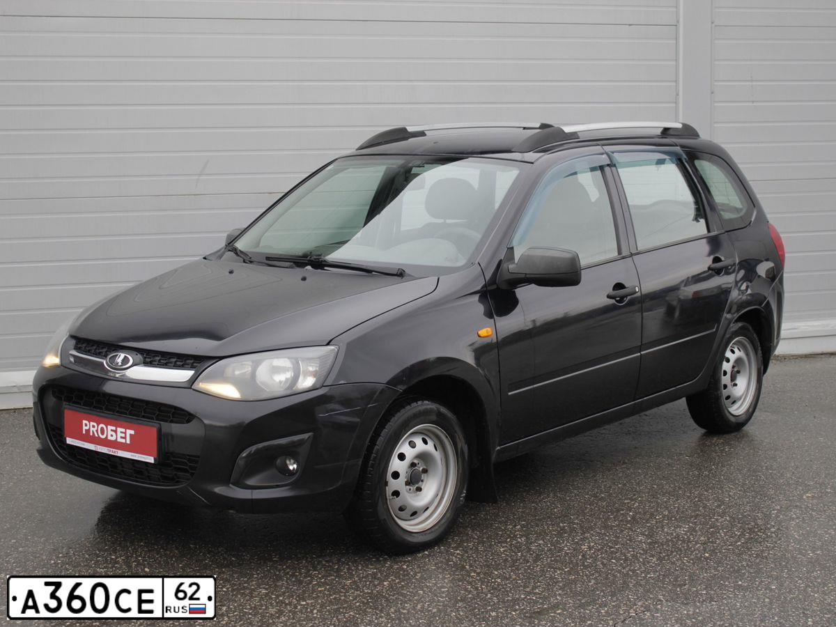Фото автомобиля LADA 2194 KALINA, 2014 — госномер А360СЕ62. Цвет: Сине-Черный