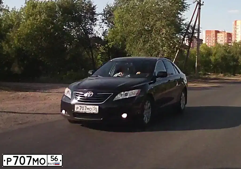 Фото автомобиля TOYOTA CAMRY, 2008 — госномер Р707МО56