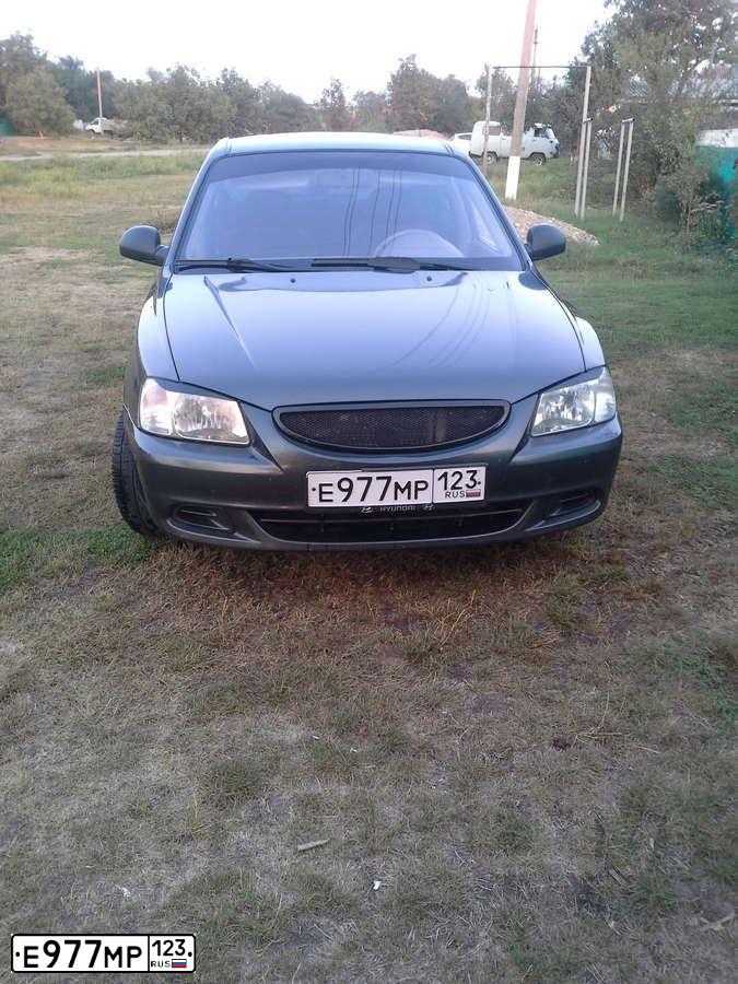 Фото автомобиля TAGAZ ACCENT, 2008 — госномер В515РС53. Цвет: ТЕМНО СЕРЫЙ