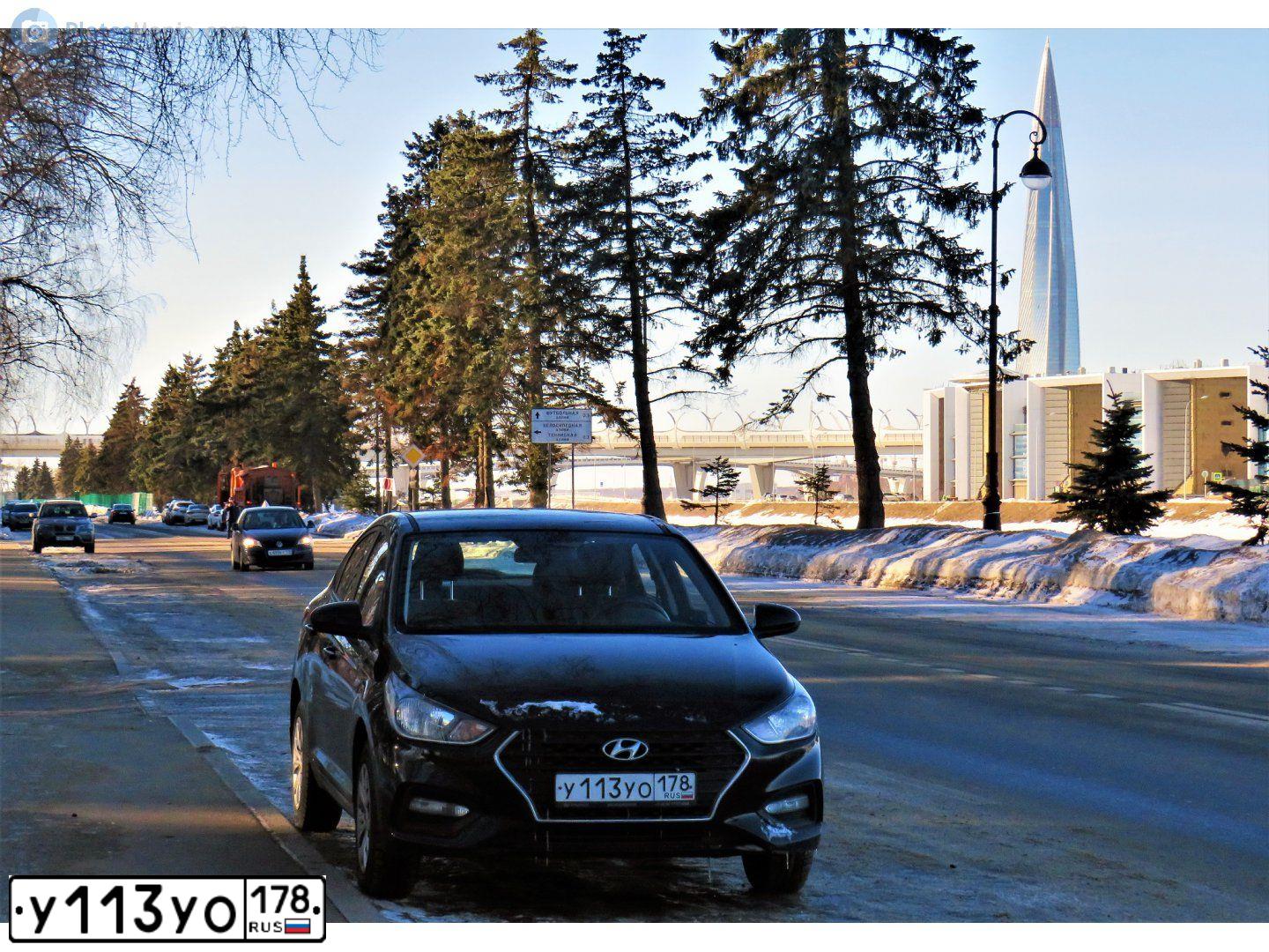Фото автомобиля HYUNDAI SOLARIS, 2017 — госномер У113УО178